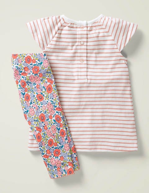 Big Appliqué Dress Set - Boto Pink Chickens Big Appliqué Dress Set - Boto Pink Chickens
