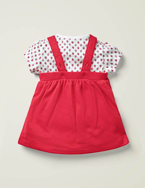 Strawberry Jersey Pinnie Set - Peach Melba Strawberries Strawberry Jersey Pinnie Set - Peach Melba Strawberries
