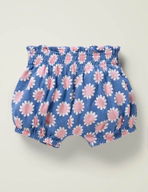 Printed Jersey Bloomer - Seascape Blue Daisy Dot Printed Jersey Bloomer - Seascape Blue Daisy Dot