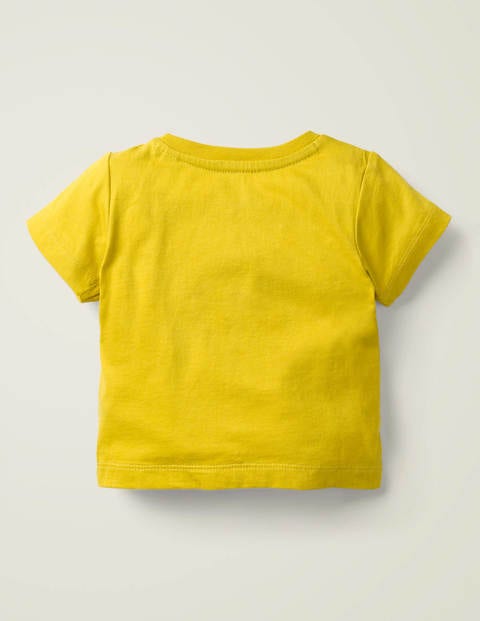 Safari Animal Appliqué T-Shirt - Daffodil Yellow Elephant Safari Animal Appliqué T-Shirt - Daffodil Yellow Elephant