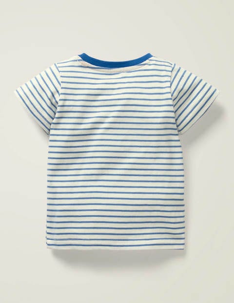 Animal Appliqué T-shirt - Bold Blue/White Animal Appliqué T-shirt - Bold Blue/White