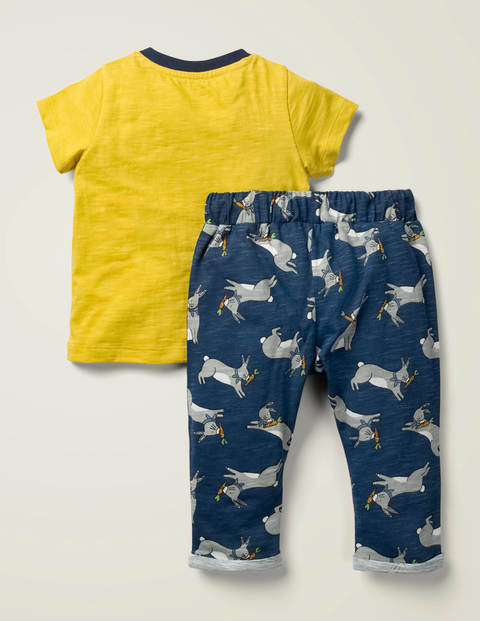 Appliqué Jersey Play Set - Daffodil Yellow Bunny Hop Appliqué Jersey Play Set - Daffodil Yellow Bunny Hop
