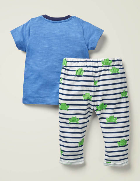Appliqué Jersey Play Set - College Blue Frog Appliqué Jersey Play Set - College Blue Frog