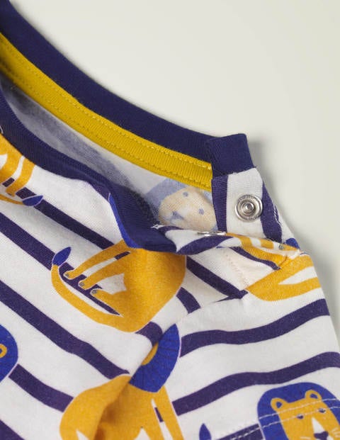 Printed Slub Jersey Play Set - College Blue Lion Printed Slub Jersey Play Set - College Blue Lion
