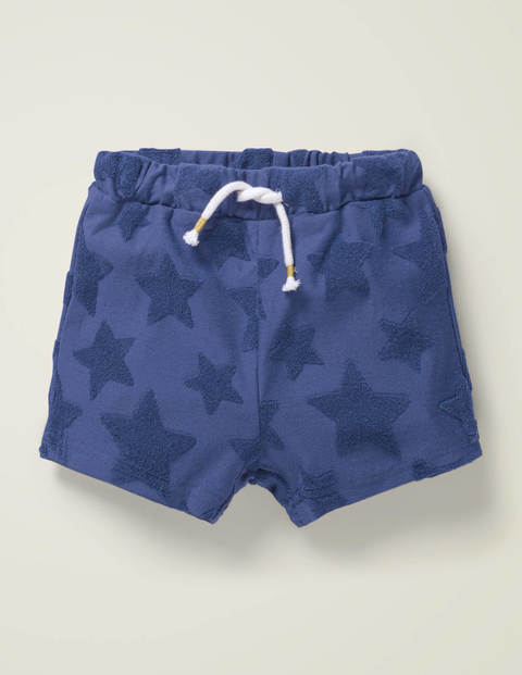Textured Towelling Shorts - Starboard Blue Stars Textured Towelling Shorts - Starboard Blue Stars