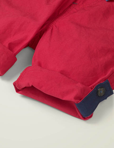 Roll-Up Pull-On Trousers - Cherry Tomato Red Roll-Up Pull-On Trousers - Cherry Tomato Red