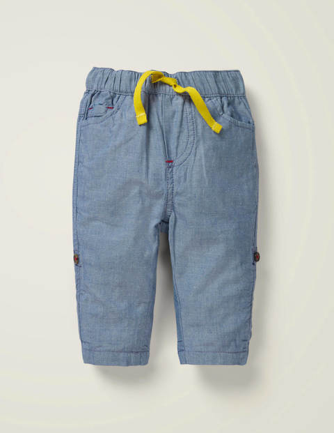 Roll-Up Pull-On Pants - Mid Chambray Roll-Up Pull-On Pants - Mid Chambray