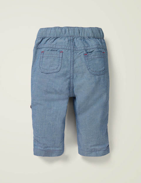 Roll-Up Pull-On Pants - Mid Chambray Roll-Up Pull-On Pants - Mid Chambray