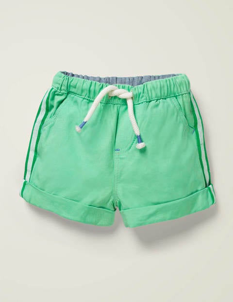 Woven Pull-on Shorts - Pea Green Woven Pull-on Shorts - Pea Green
