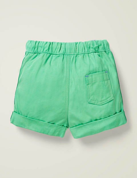 Woven Pull-on Shorts - Pea Green Woven Pull-on Shorts - Pea Green