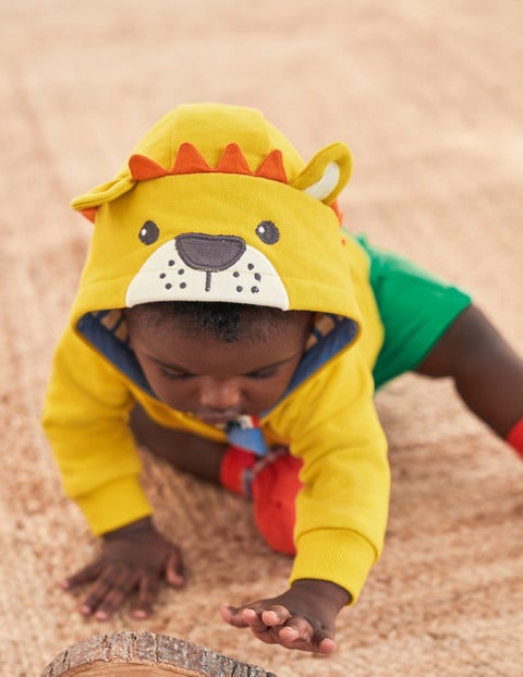 Novelty Lion Hoodie - Daffodil Yellow Lion Novelty Lion Hoodie - Daffodil Yellow Lion