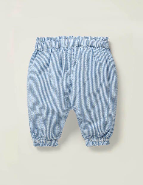 Summer Paperbag Trousers - Seascape Blue Ticking Summer Paperbag Trousers - Seascape Blue Ticking