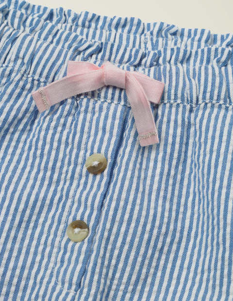 Summer Paperbag Trousers - Seascape Blue Ticking Summer Paperbag Trousers - Seascape Blue Ticking