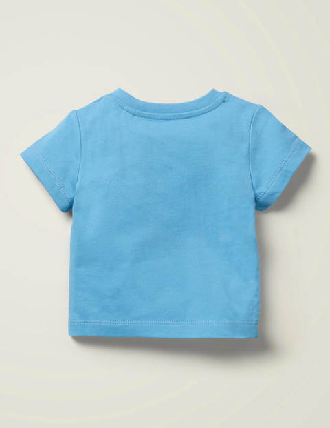 T-Shirt mit gehäkeltem Tiermotiv - Surfbrett-Blau, Wal T-Shirt mit gehäkeltem Tiermotiv - Surfbrett-Blau, Wal