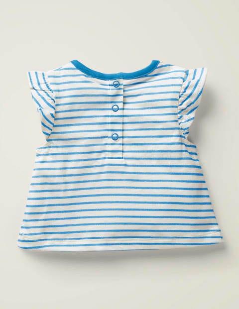 Pretty Appliqué T-Shirt - Light Celeste Blue Chick Pretty Appliqué T-Shirt - Light Celeste Blue Chick