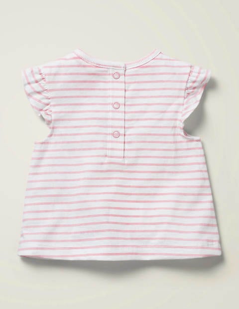 T-Shirt mit Häkeldetails - Delfinrosa, Häschen T-Shirt mit Häkeldetails - Delfinrosa, Häschen