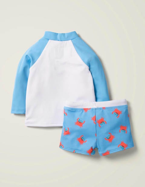Novelty Crab Rash Guard Set - Cloudy Blue Crab Novelty Crab Rash Guard Set - Cloudy Blue Crab