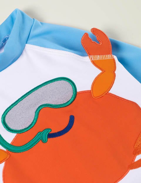 Novelty Crab Rash Guard Set - Cloudy Blue Crab Novelty Crab Rash Guard Set - Cloudy Blue Crab