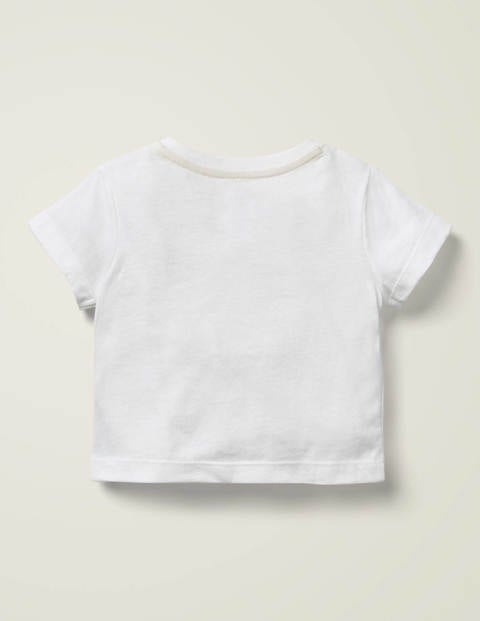 Bouclé Logo T-shirt - White Lion Bouclé Logo T-shirt - White Lion