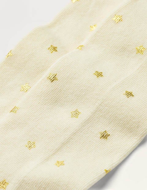 Everyday Tights - Ivory/Gold Star Everyday Tights - Ivory/Gold Star