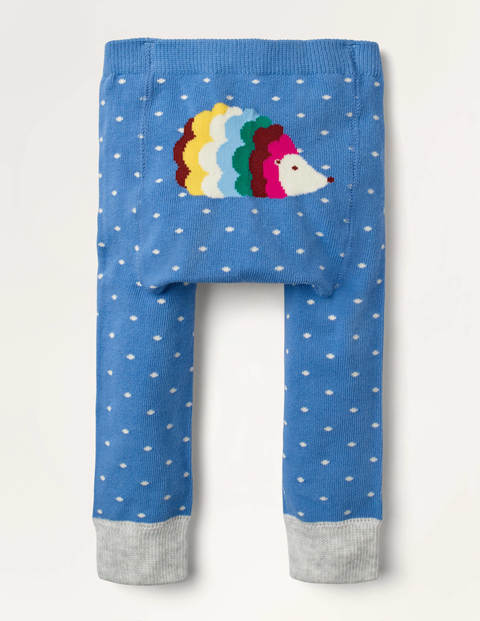 Knitted Leggings - Elizabethan Blue Hedgehog Knitted Leggings - Elizabethan Blue Hedgehog