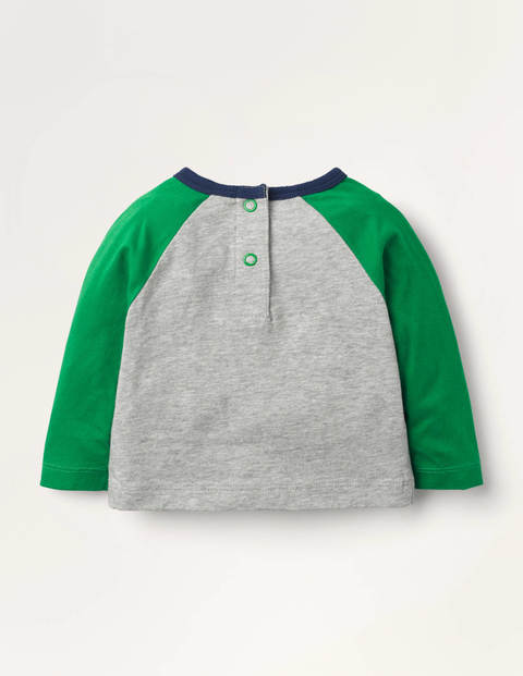 T-Shirt mit Spielzeugapplikation - Grau Meliert, Zug T-Shirt mit Spielzeugapplikation - Grau Meliert, Zug