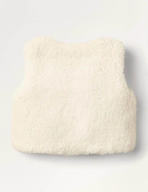 Bequeme Weste mit Taschenapplikation - Naturweiß Bequeme Weste mit Taschenapplikation - Naturweiß