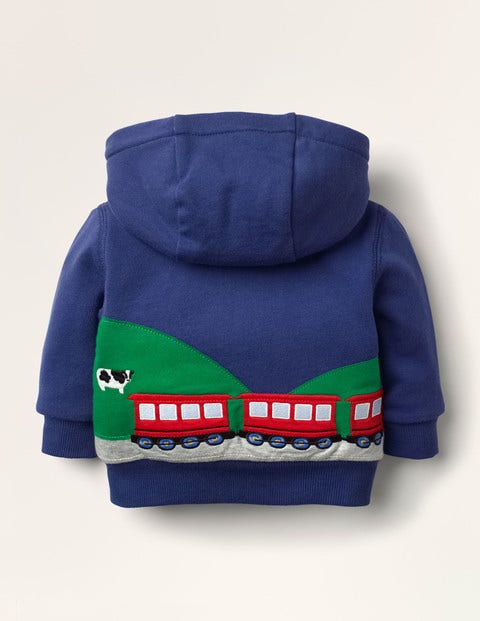 Shaggy-lined Hoodie - Starboard Blue Train Shaggy-lined Hoodie - Starboard Blue Train