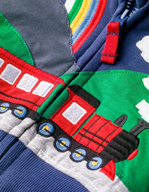 Shaggy-lined Hoodie - Starboard Blue Train Shaggy-lined Hoodie - Starboard Blue Train