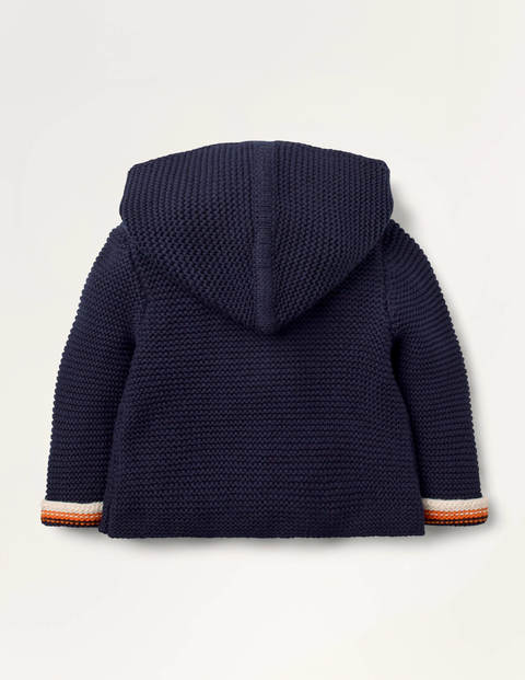 Animal Button Knitted Jacket - Starboard Blue Animal Button Knitted Jacket - Starboard Blue