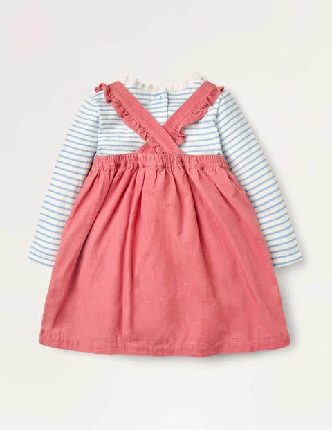 Pinny Kleid mit magischer Szene - Kirschblütenrosa, Schloss Pinny Kleid mit magischer Szene - Kirschblütenrosa, Schloss