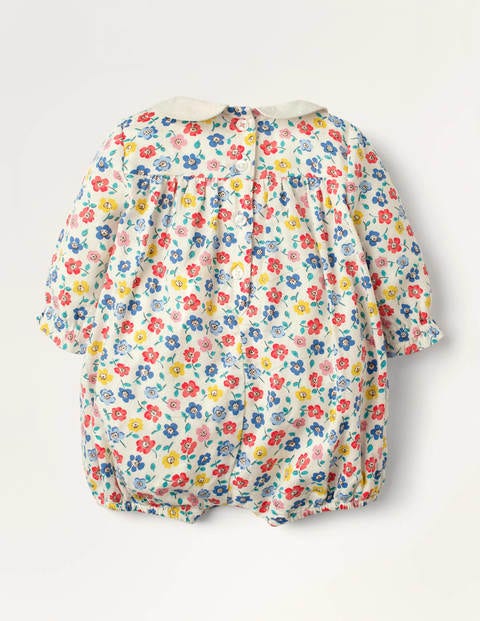 Smocked Nostalgic Romper - Multi Primrose Smocked Nostalgic Romper - Multi Primrose