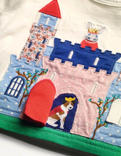 Peekaboo Flap T-shirt - Ivory Castle Peekaboo Flap T-shirt - Ivory Castle