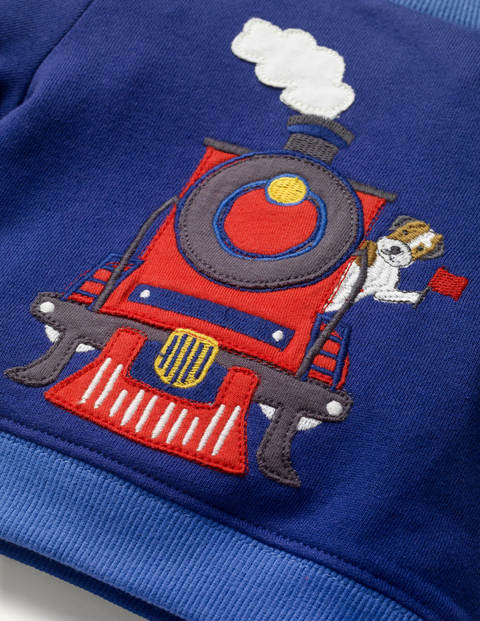 Bequemes Set aus Sweatshirt und Hose - Grau Meliert, Spielzeugzüge Bequemes Set aus Sweatshirt und Hose - Grau Meliert, Spielzeugzüge