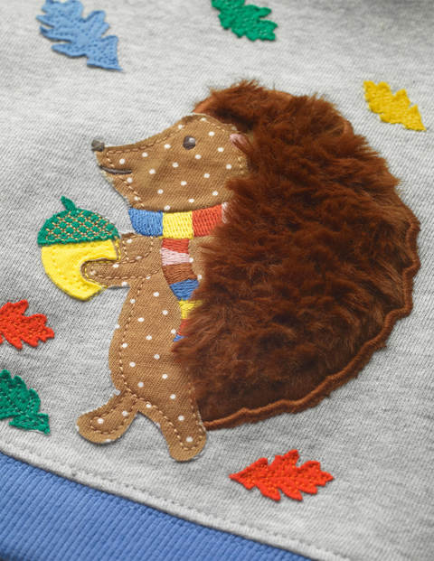 Cosy Sweatshirt - Grey Marl Hedgehog Cosy Sweatshirt - Grey Marl Hedgehog