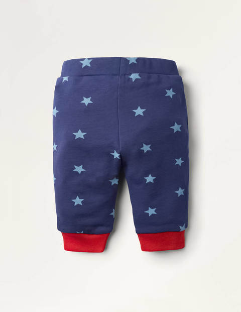 Gemusterte Jogginghose mit verstärkter Kniepartie - Segelblau/Eisblau, Stern Gemusterte Jogginghose mit verstärkter Kniepartie - Segelblau/Eisblau, Stern