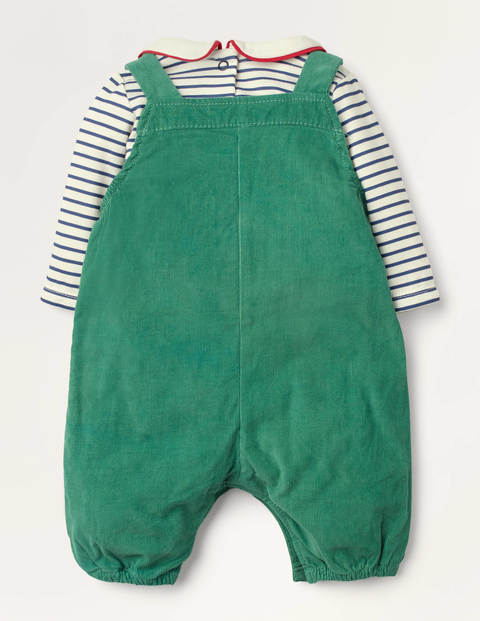Smart Overalls Set - Forest Green Trains Smart Overalls Set - Forest Green Trains