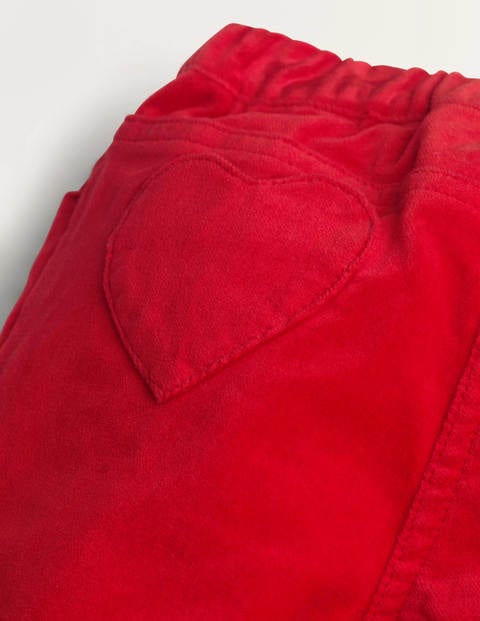 Samthose zum Hineinschlüpfen - Himbeermarmeladenrot Samthose zum Hineinschlüpfen - Himbeermarmeladenrot