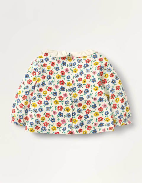 Frill Collar Jersey T-shirt - Multi Primrose Frill Collar Jersey T-shirt - Multi Primrose