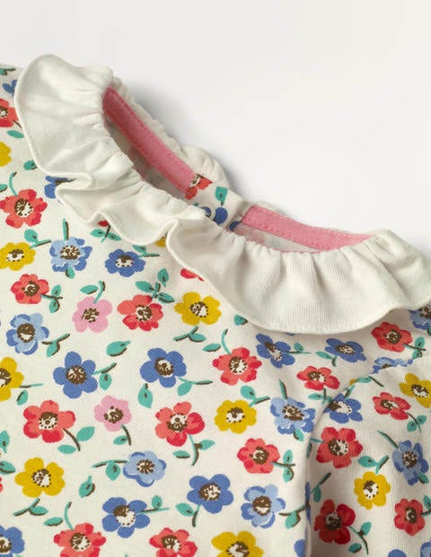 Frill Collar Jersey T-shirt - Multi Primrose Frill Collar Jersey T-shirt - Multi Primrose