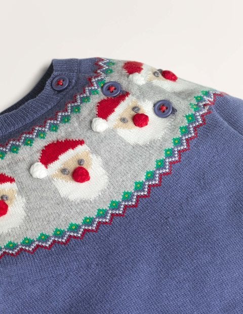 Christmas Fair Isle Romper - Starboard Blue Fair Isle Christmas Fair Isle Romper - Starboard Blue Fair Isle