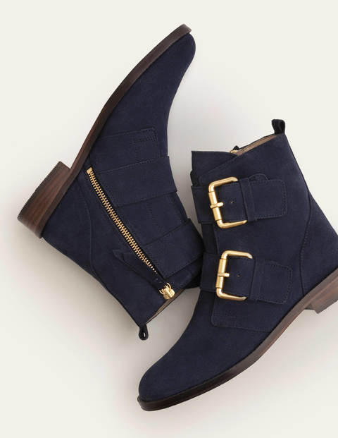 navy long boots uk