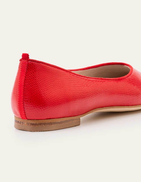 Julia Pointed Flats - Red Lizard Julia Pointed Flats - Red Lizard