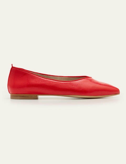 Julia Pointed Flats - Red Lizard Julia Pointed Flats - Red Lizard