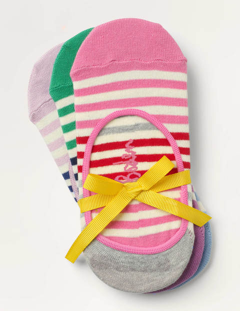 Trois paires de chaussettes invisibles - Rayé multi Trois paires de chaussettes invisibles - Rayé multi