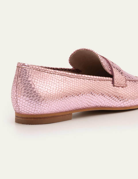 Faye Loafer - Pflaumenblüte/Metallic, Schlangenoptik Faye Loafer - Pflaumenblüte/Metallic, Schlangenoptik
