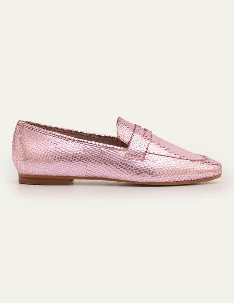 Faye Loafer - Pflaumenblüte/Metallic, Schlangenoptik Faye Loafer - Pflaumenblüte/Metallic, Schlangenoptik