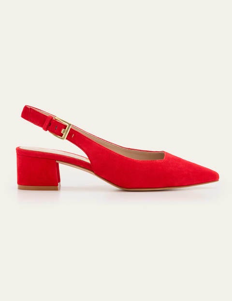Nadine Slingback Heels - Red Nadine Slingback Heels - Red