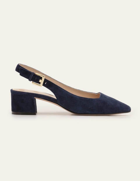 navy slingback