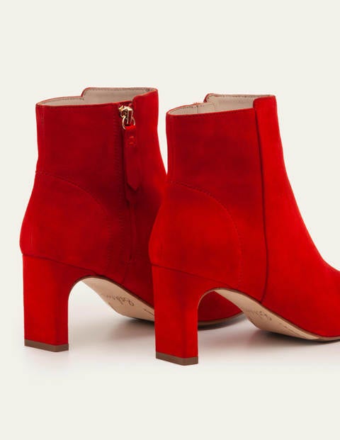 Malvern Ankle Boots - Red